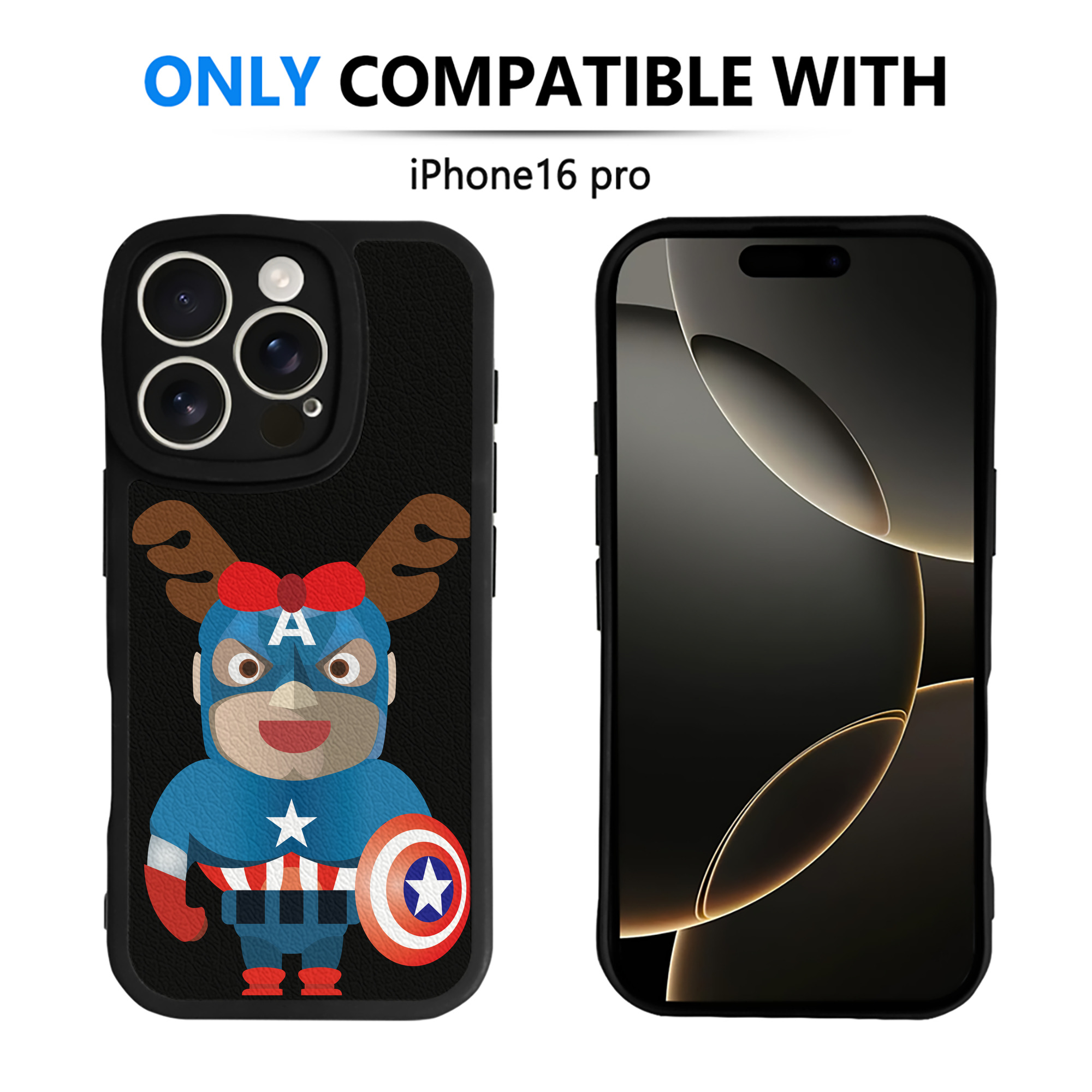 （画像用） アベンジャーズ The Avengers 【iPhone 16シリーズ対応】シリコンスマホケース（レザー調） 材質：シリコン